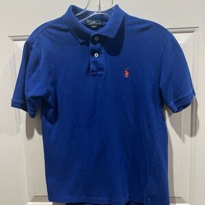 Polo by Ralph Lauren Boy’s qPolo Shirt - Royal Blue with Orange Logo